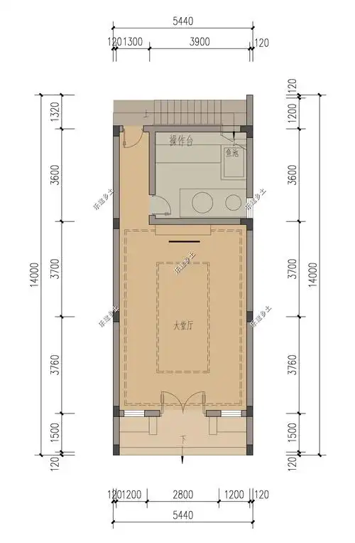 江西省赣州市三层57x14米联排别墅设计徽派风格家族传承