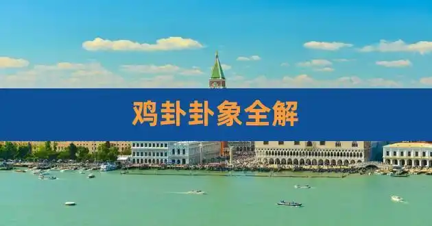 鸡卦卦象全解,六十四卦卦象解析