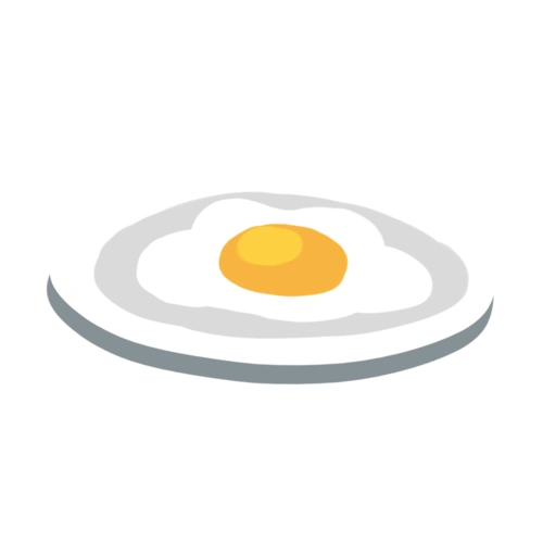 卡通手绘美食荷包蛋图片