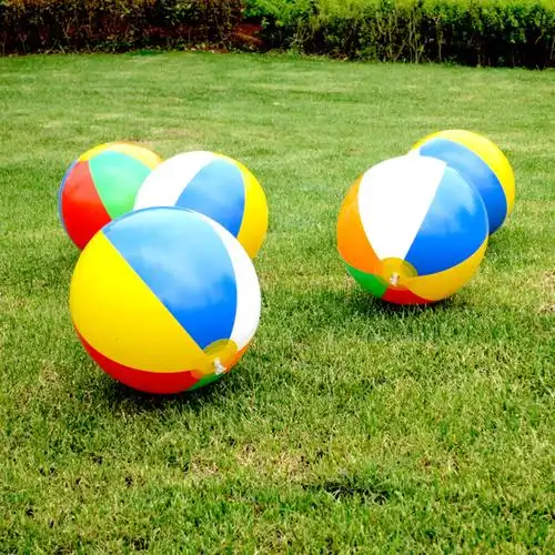 有库存广告pvc充气彩色沙滩球 - buy beach ball,inflatable beach