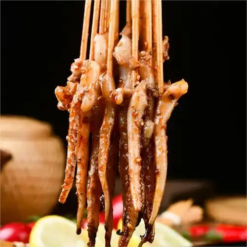 鱿鱼须串1200串新鲜冷冻商用深海脆口食材铁板串烧烤油炸小肉串