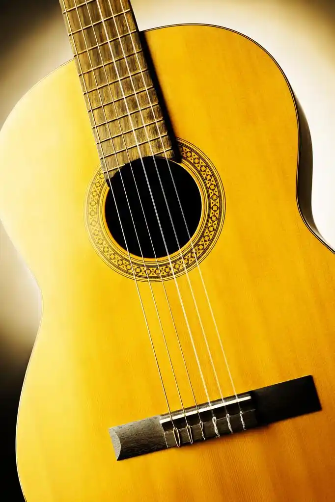 民谣吉他,民谣吉他古典乐器特写