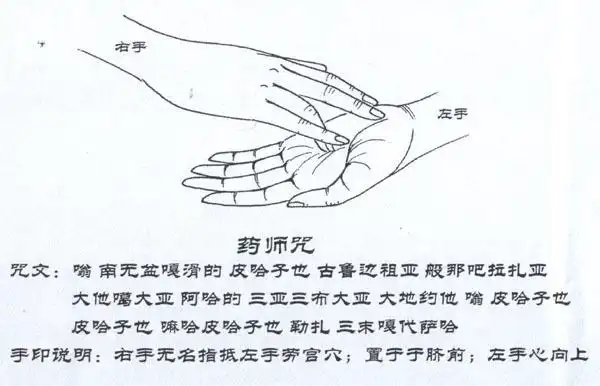 药师咒  咒文:  嗡 南无盆嘎滑的 皮.