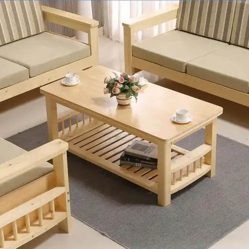 简约现代小户型茶几桌客厅实木茶几原木松木田园小茶几茶几