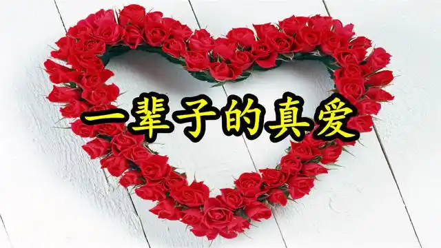 情歌:《一辈子的真爱》当岁月渐渐风化了眼泪,才会明白真爱