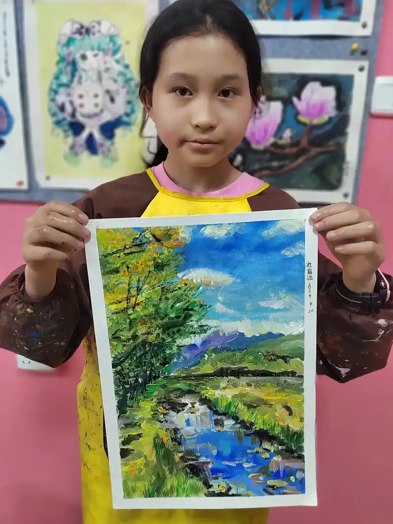 《风景画临摹水粉》 教学目标: 一,鉴赏大师风景作品