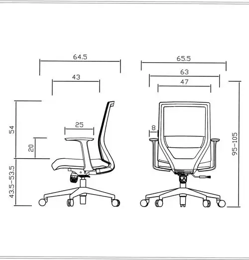 al05-4006网布转椅员工椅办公椅子职员椅家用可升降电脑椅会议椅