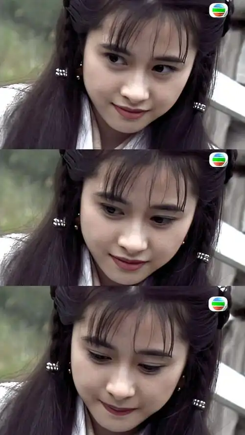 小颜开始回顾《天龙八部》,目的就是为了观赏钟灵——何美钿.