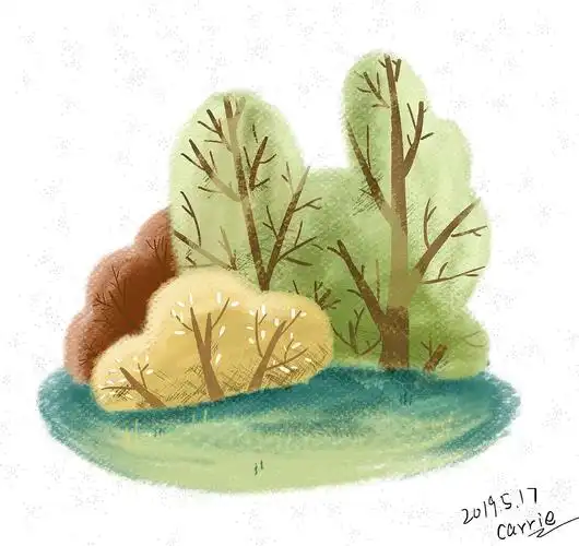 【临摹作品】树丛|插画|创作习作|二染 - 临摹作品 - 站酷 (zcool)