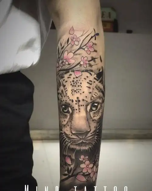豹子纹身图片