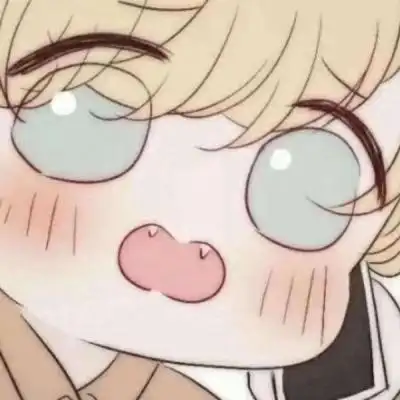 大眼大脸可爱卡通情头图片_情侣头像_美头网