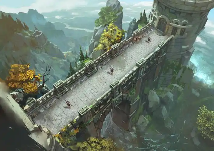 17年场景原画中世纪游戏