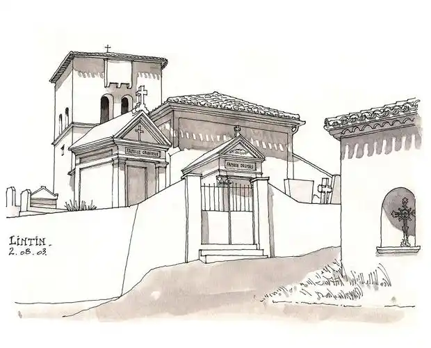 建筑手绘欢迎临摹,发布微博时带上打卡