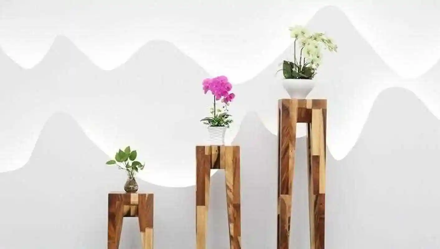 木头边角料的再造利用,花架