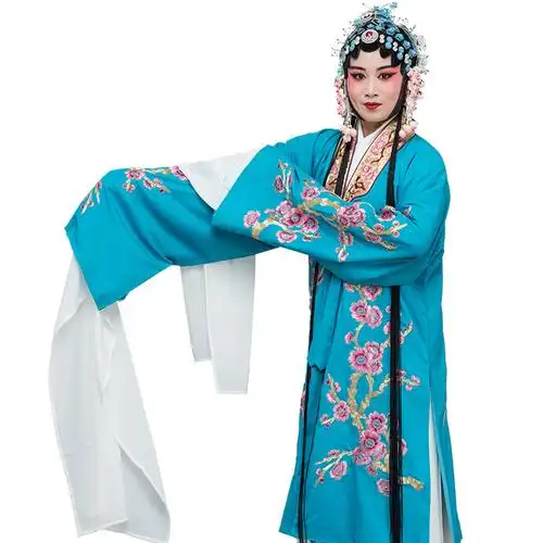 女披京剧戏曲戏剧昆曲秦腔服装花旦古装青衣民族服装