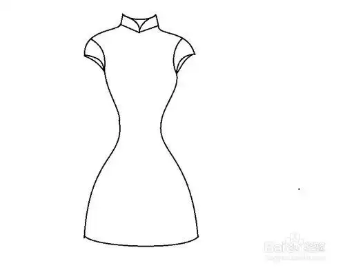 怎么简单画旗袍