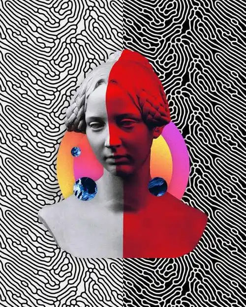 设计灵感参考集 波普 撞色 色彩搭配 排版 故障 (502)