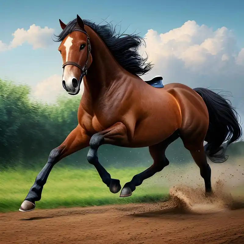 一匹奔腾的骏马,在辽阔的大地上飞奔(三)