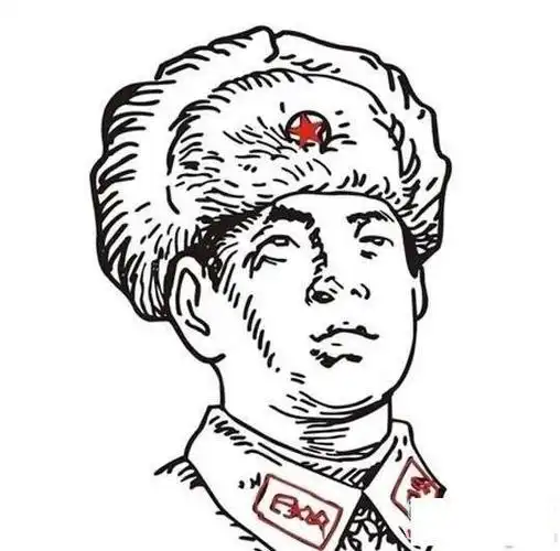 简笔画革命英烈画像简笔画英烈画像简笔画中国英雄画像儿童简笔画雷锋