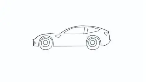 赛车跑车简笔画图片大全 彩色超级赛车跑车简笔画怎么画