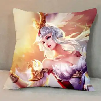 王者荣耀周边李白抱枕头定制沙发靠垫靠背汽车靠垫韩信全英雄靠枕 王