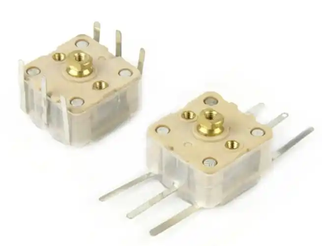 443df收音机am双联fm调频可变电容?调谐可调电容器7脚pvc高12mm