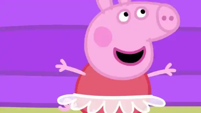 小猪佩奇画画:小猪佩奇在六一儿童节要表演芭蕾舞!