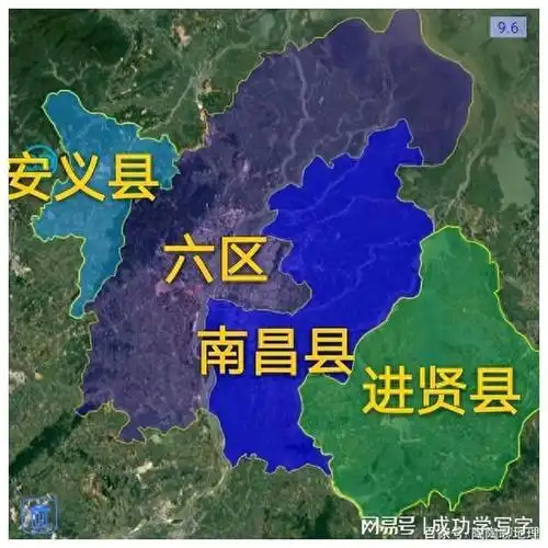 南昌市优化构想丰城市划入南昌县安义县变区