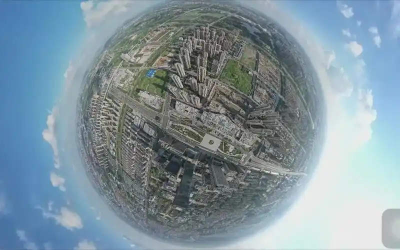 dji大疆mavicair2s球形全景旋转后压缩画质失真