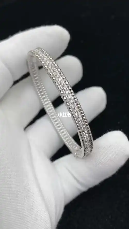 vca梵克雅宝perlee小圆珠满钻手镯