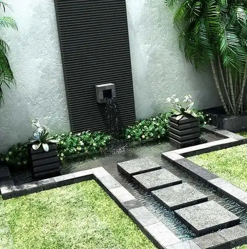 庭院水景墙装修效果图