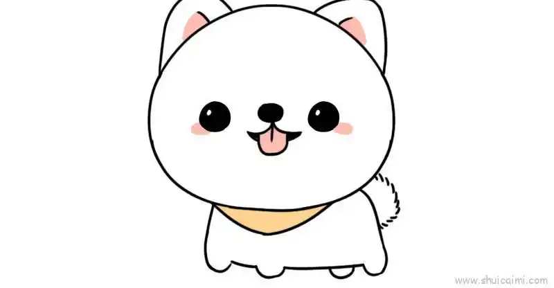 博美儿童画怎么画 博美简笔画图片大全