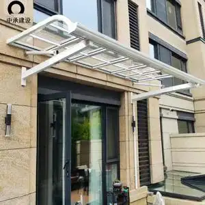 铝合金雨棚雨搭别墅门面窗户门头门上欧美高档小区遮阳棚遮雨篷