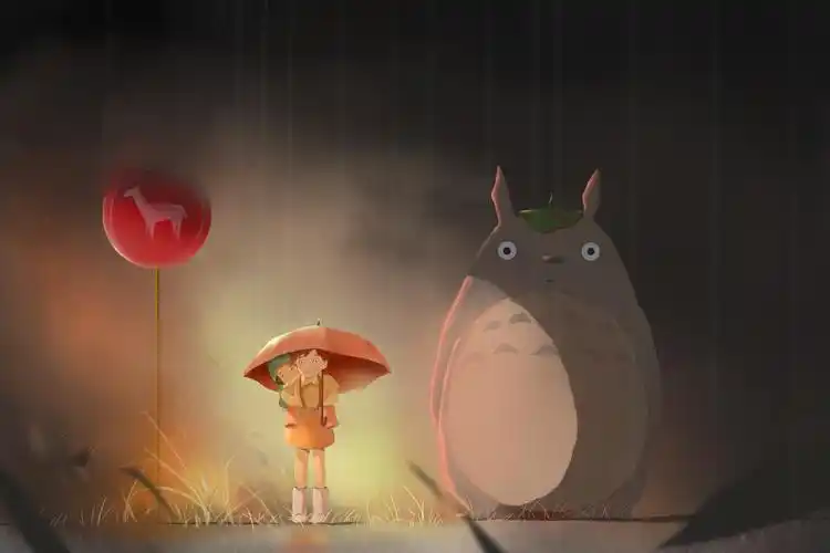 龙猫同人|插画|插画习作|得知平淡珍贵的一 - 原创作品 - 站酷 (zcool