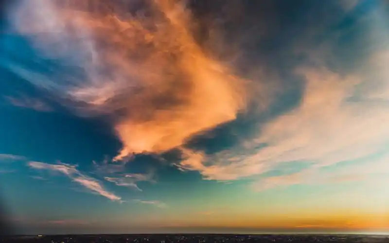 晚霞,天空,云层,安静,彩霞,风景晚霞壁纸图片