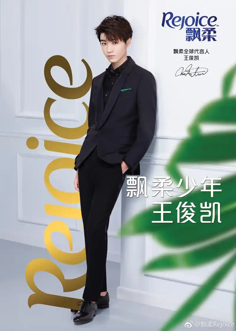 王俊凯正式成为飘柔全球代言人
