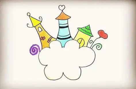 天空的简笔画天空的简笔画图片大全