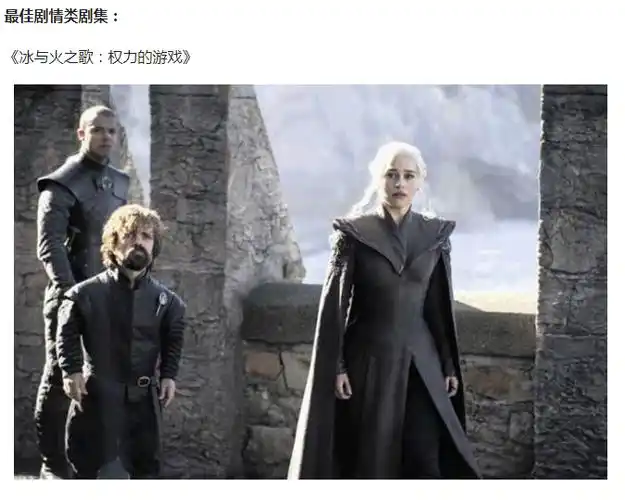 第70届艾美奖获奖名单《权游》蝉联最佳《麦瑟尔夫人》成大赢家