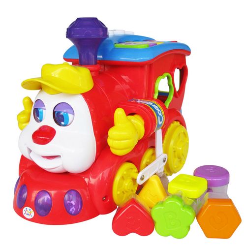 汇乐 智能问答卡通火车 婴儿玩具火车 卡通小火车玩具