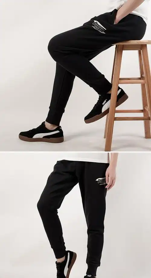 puma彪马裤子男裤2020冬季新款健身加绒长裤休闲裤训练运动裤585492