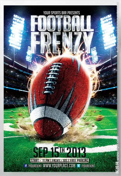 橄榄球海报图片