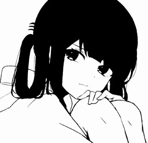 黑白风高冷动漫女生头像