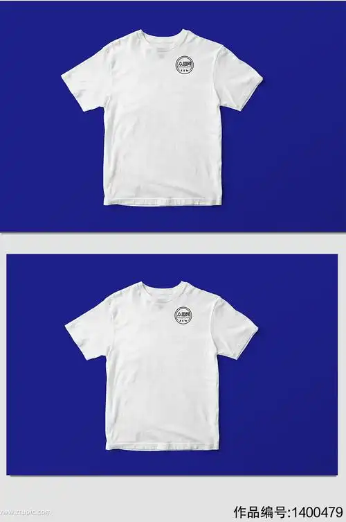 白色t桖样机展示
