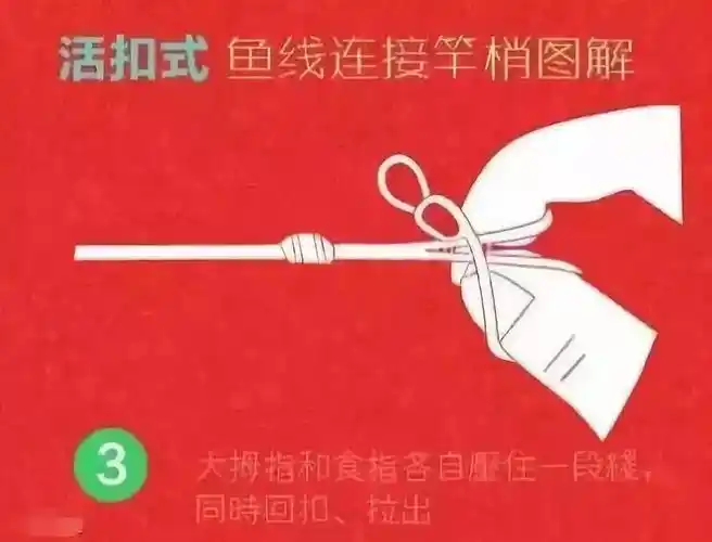 主线连接竿稍的全过程附图