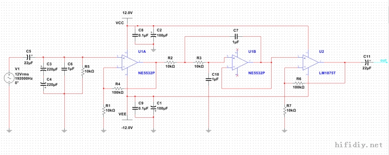 ic前级简单易造的无人声超重低音前级