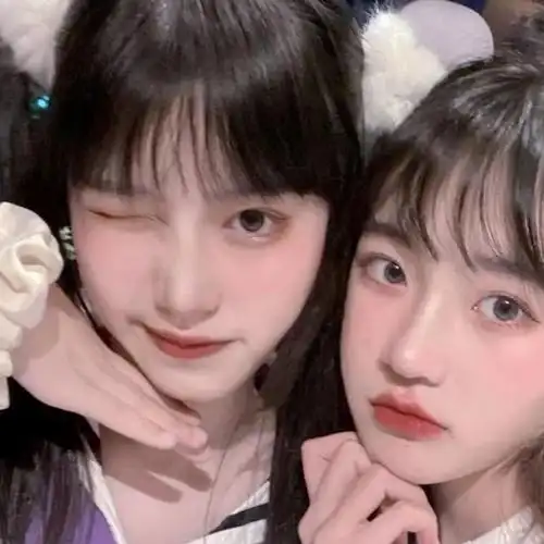 小清新风格女生闺蜜头像