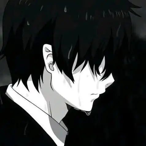 丧系高清动漫男生头像