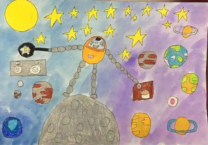 许昌市南海街小学优秀科幻画作品