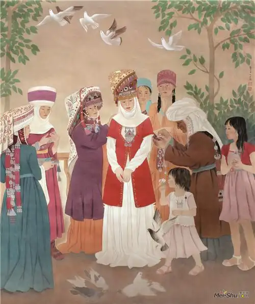 凡华61丽影当代少数民族女性题材中国画美术作品全国巡展北京展