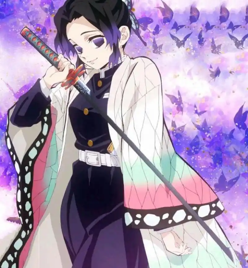 蝴蝶忍官方壁纸 谁能拒绝这么美腻的蝴蝶姐姐呢,期待花街与无限,希望